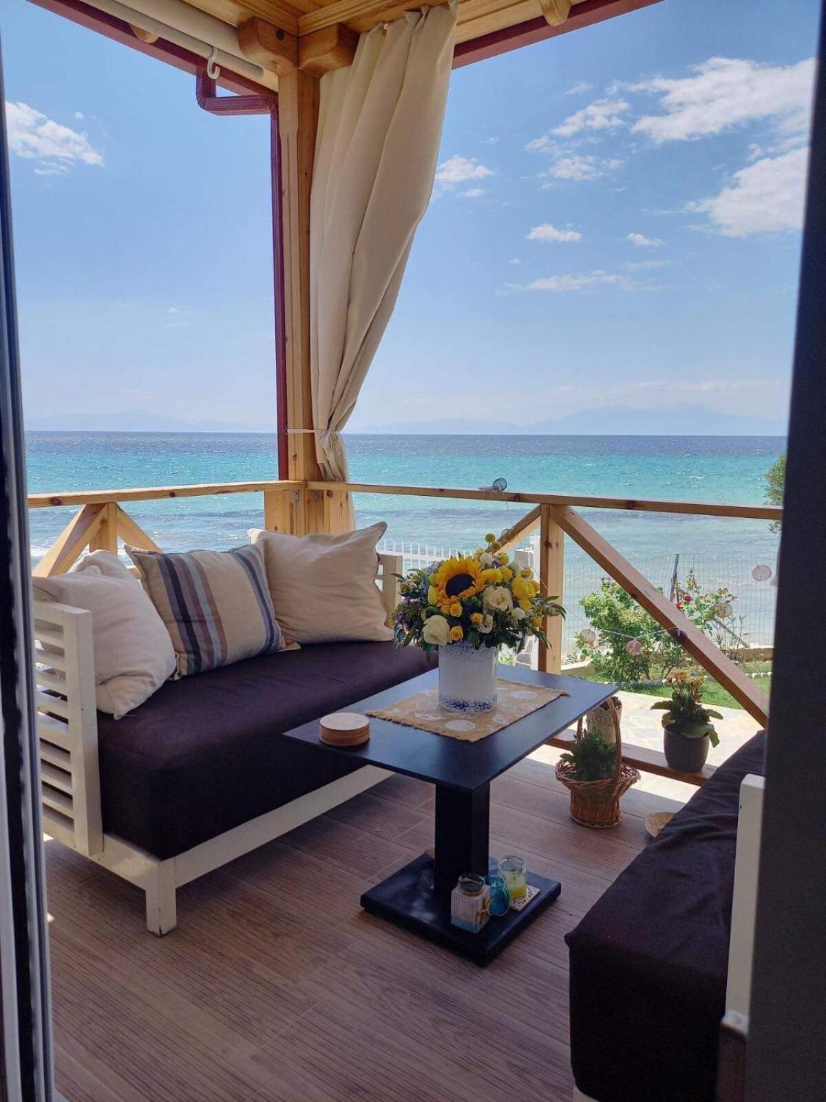 Beachfront Villa Athina Vergia Exterior foto