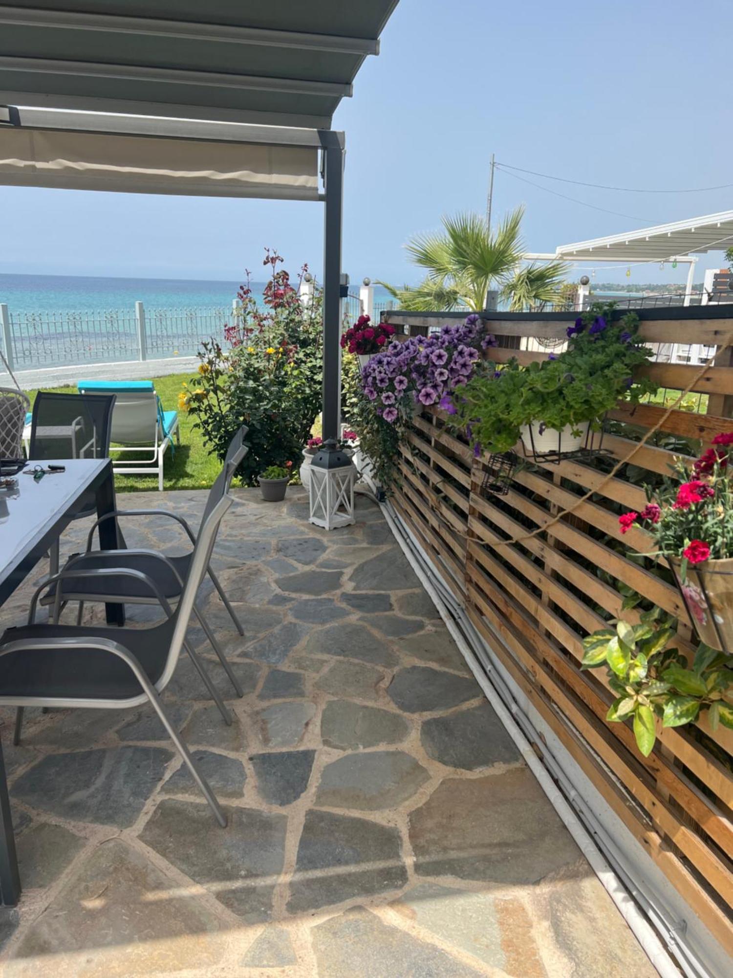 Beachfront Villa Athina Vergia Exterior foto